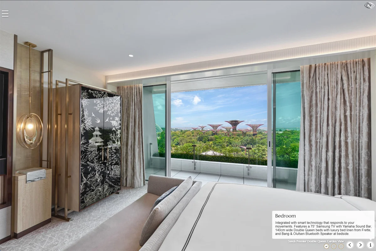 Marina Bay Sands Singapore Hotel Virtual Tour